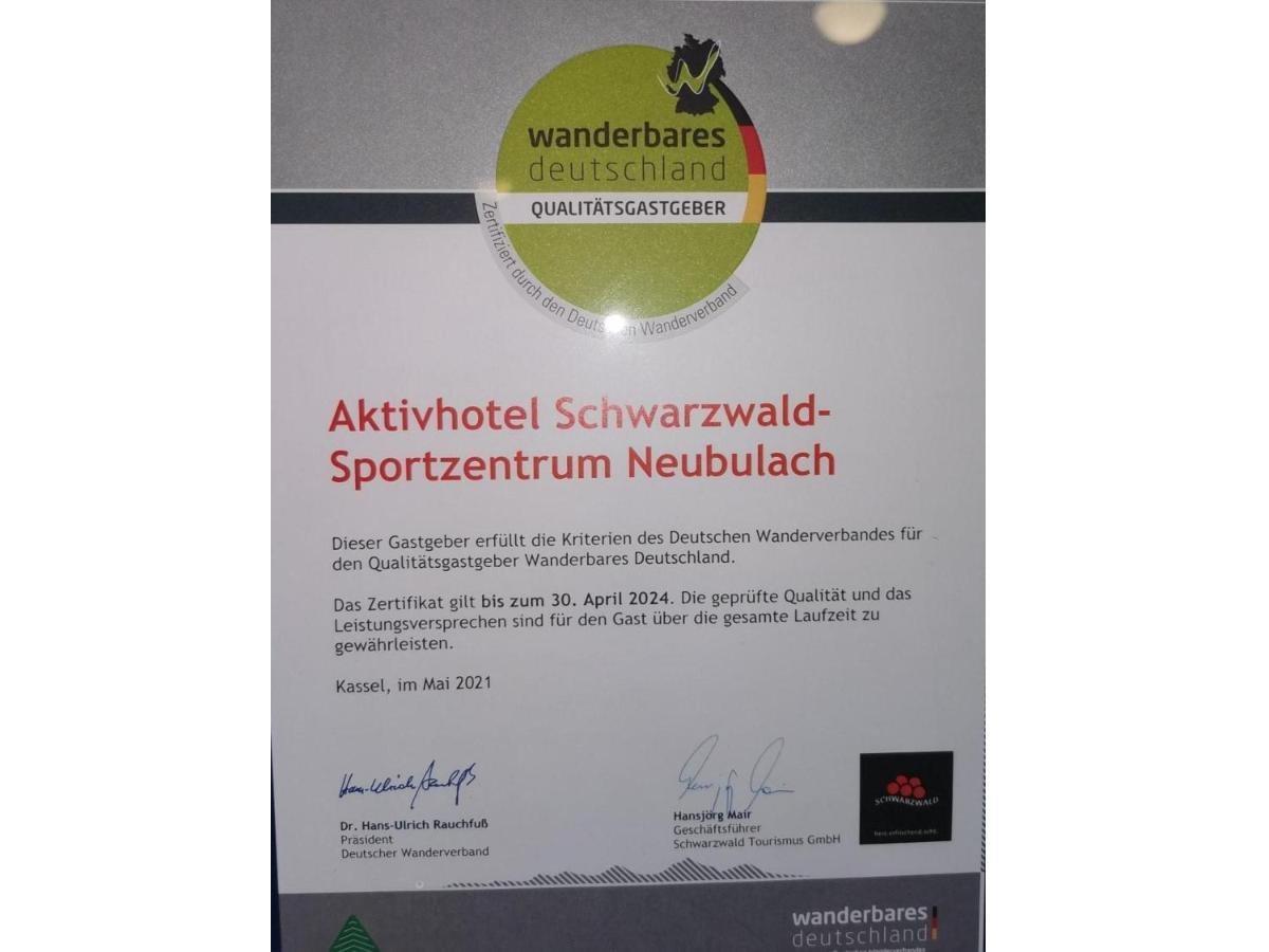 Schwarzwald Sportzentrum Neubulach Eksteriør billede